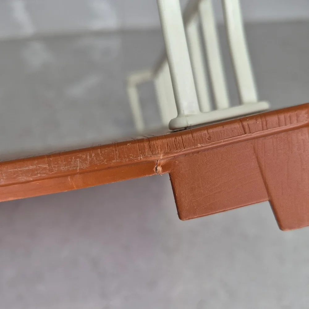 Little Tikes Blue Roof Dollhouse Replacement Pull Slide Out Deck Railing Brown